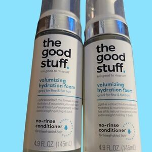 the good stuff volumizing hydration foam 4.9 oz no-rinse conditioner, *2 bottles